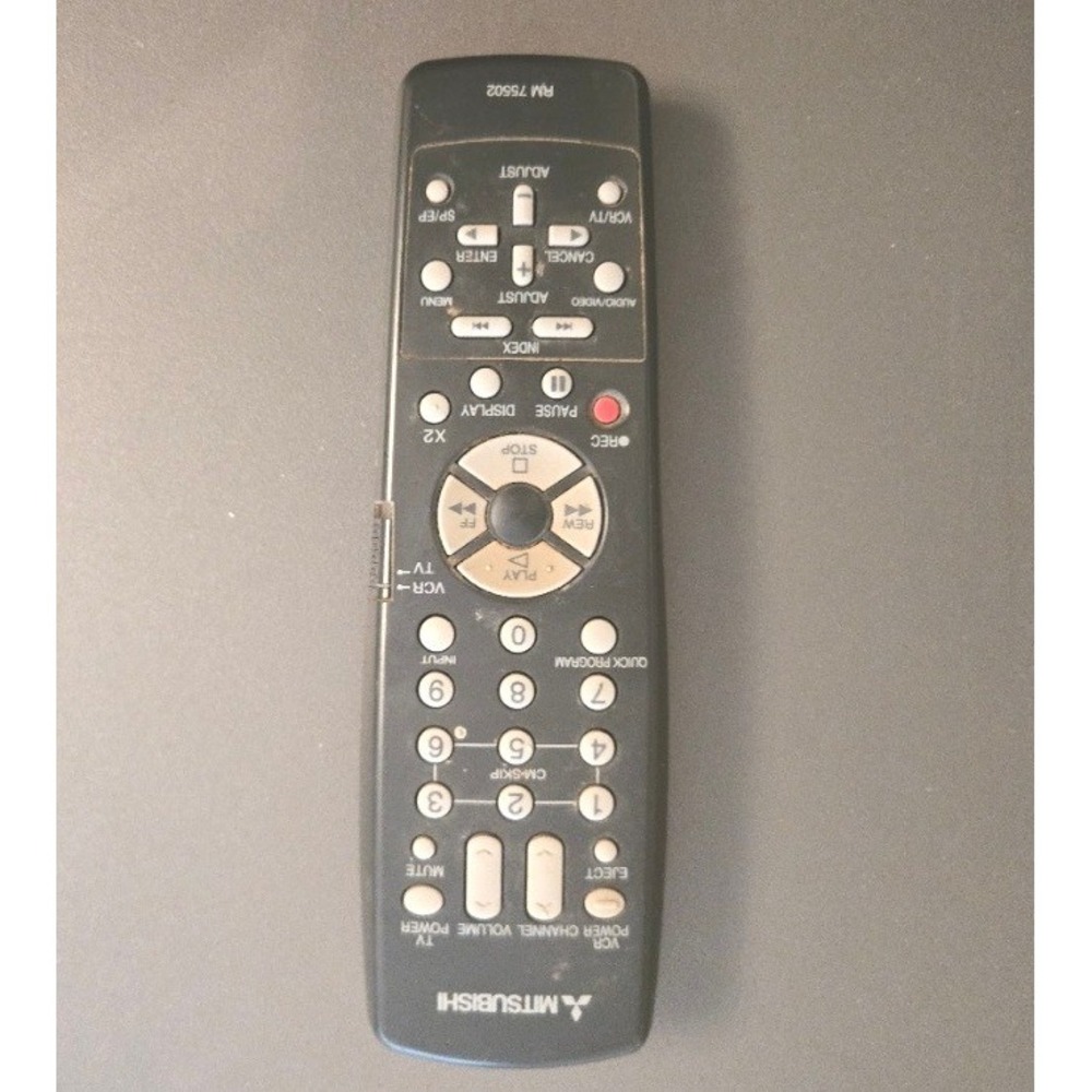 Genuine Mitsubishi RM 75502 VCR / TV Remote Control